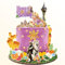 Lahe Tortendeko Geburtstag, Prinzessin Kuchen Deko, Happy Birthday Tortendeko, Prinzessin Cake Topper Geburtstag für Mädchen Party Dekoration zum Torten Deko (10 Stück)