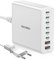 Rocoren USB C Ladegerät Mehrfach 340W, 8-Port PD100W QC4.0 PPS USB C Netzteil Ladestation GaN Charger Kompatibel mit MacBook Pro/Air M2, iPhone 16 Pro Max/15 Pro/14 Pro, Galaxy S24, Laptop (Weiß)