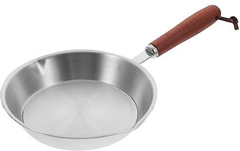 COLLBATH Padella Piatta Antiaderente in Acciaio Inossidabile Padella Per Pancake Crepes E Tortilla Strumento Di Cottura Comodo E Duraturo
