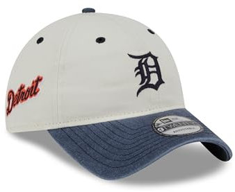 New Era 9Twenty MLB Detroit Tigers Baseballkappe für Erwachsene, Schwarz, Farbe: Schwarz, Einheitsgröße