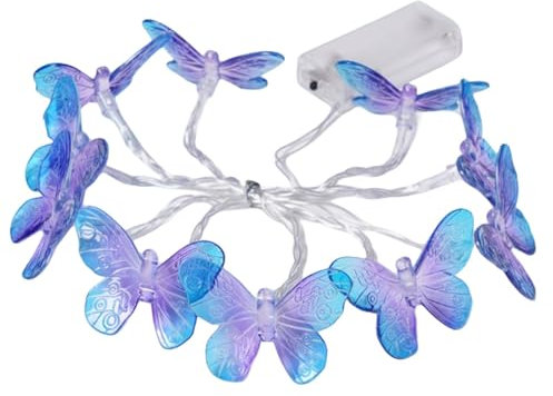 LED-Lichterkette für Schlafzimmer, LED-Lichterkette für drinnen und draußen - Schmetterlings-LED-Innenbeleuchtung, batteriebetrieben, dekorative Lichterkette,Zuhause, Party, Geburtstag, Garten, Hochze