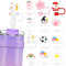 Zaxiva 12 Pièces pour Stanley Cup Pailles Couvertures, Accessoire Stanley Cup en Silicone 10mm Anti-Poussière, Couvertures Étanches & Accessoires pour Stanley Tumbler, Écologique et Facile à Nettoyer