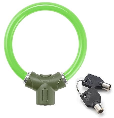 Dcaknri Tragbares Fahrradschloss mit Schlüsseln, leichtes Fahrradschloss, Ringform, Rennradschloss, Vorhängeschlösser, einfach zu tragen