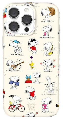 Velvet Caviar x Snoopy Phone Case for iPhone 16 Pro Max - Compatible with MagSafe [10ft Drop Tested] - Snoopy Moods