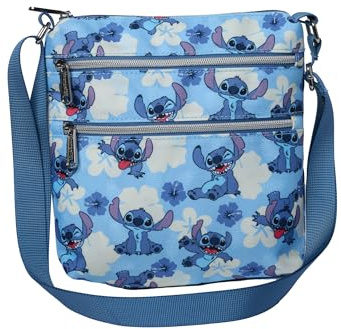 Loungefly Disney Stitch Passport Crossbody Reisetasche Blau