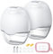 Jheppbay Electric Breast Pump Wearable, Discreet Hands Free Portable for Mom, 3 Modes 12 Levels, BPA Free, Fit in Bra, Travel, Office, Home Breastfeeding, Double