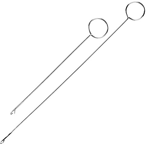 2-teiliges Nähschlaufen-Set, Nähschlaufenwender, Haken, Metallpinzette, langes Schlaufenwender, Werkzeug, mit Riegel, Nähen, DIY, Strickzubehör