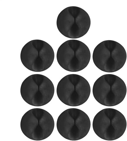 Kabelführungshülse – Kabelanordnungs-Clip, Kabel-Organizer-Klemme, langlebige, verstellbare Kabelführungshülse, Drahthalter, Kabelbefestigungsclip für TV, Computer und Schreibtisch, 10 Stück