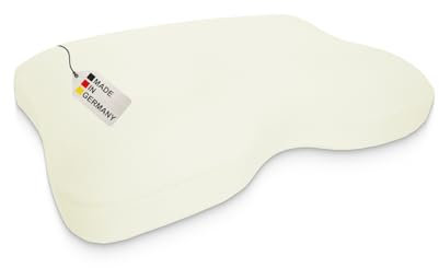 DUKAL | Kissenbezug perfekt passend für Liebscher & Bracht Nackenkissen | 40 x 55 cm | aus hochwertigem DOPPEL-Jersey | 100% Baumwolle | Farbe: Creme