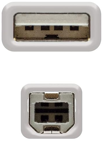 Brightium USB 2.0 Druckerkabel, Typ A/M-B/M, 1,8 m, hohe Geschwindigkeit, stabile Verbindung, ideal für Datenübertragung und Geräteanschluss.