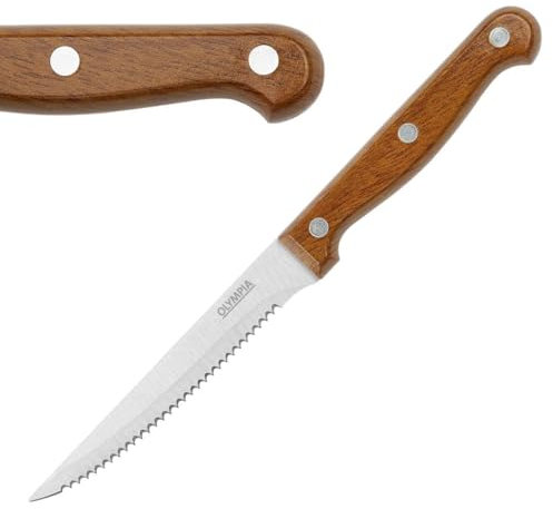 Olympia Steak Knives PP Wood Effect Handle (Box 12)