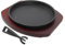 ibasenice 1 Set Teglia da forno a piastra di ferro ispessita piatto di bistecca bistecchiera per cucina interna Panna non abbagliante bistecchiera antiaderente Di legno Colore Casuale