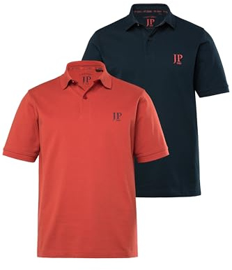 JP 1880 Herren große Größen Menswear L-8XL bis 8XL, T-Shirt im Doppelpack, Basic-Shirt aus Reiner Jerseyqualität, Rundhals, Bequeme Passform 702637