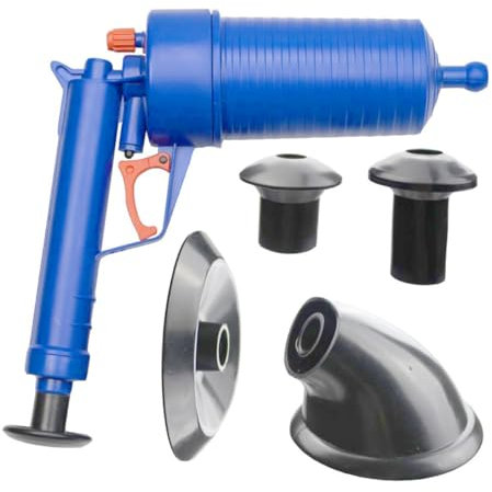 Luxshiny 1 Juego Desatascador Profesional de Tuberías con Émbolo y Aire Comprimido Herramienta Eficaz para Limpiar Inodoros y Fregaderos para Eliminar Obstrucciones