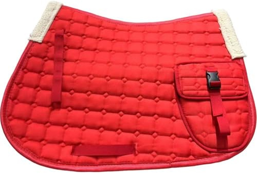 Casiler Sottosella Dressage Imbottito in Pile Trapuntato Inglese con Tasche