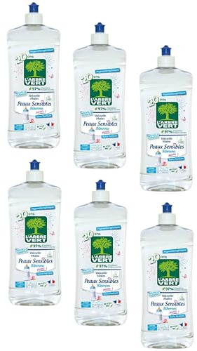 L'Arbre Vert Liquide Vaisselle Peaux Sensibles Biberons 750 ml - Lot de 6 - Offre Spéciale