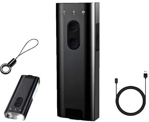 K3 Ultramulti EDC Keychain Tool, 800 Lumens, Ip68 Waterproof, Rechargeable Mini Flashlight with Magnet with RGB, Multipurpose Pocket Light Hat Lamp Camp Lantern for Dog Walking Hiking Camping (Black)