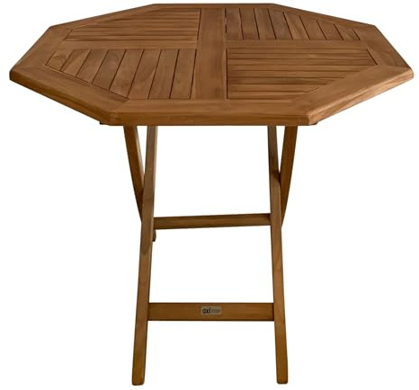 AXI Sana Gartentisch Klappbar aus Teak Holz Oktagonal | Klappbarer Esstisch für den Garten aus Teakholz | Sitzgruppe für 4 Personen | 100 x 100 x 75 cm