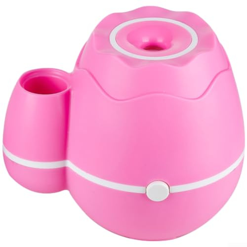 Vasen-Luftbefeuchter, 300 ml, Diffusor für ätherische Öle, leise, USB-Luftduftmaschine für Schlafzimmer, Zuhause, Büro, weiß (rosa)