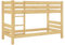 Erst-Holz® Teilbares Etagenbett Massivholz Kiefer 90x200 Hochbett Stockbett Doppelbett 60.11-09Ni070oR