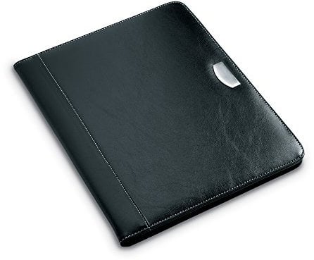 DIN A4 Dokumentenmappe mit Metallplakette für Ihr Logo auf der Vorderseite