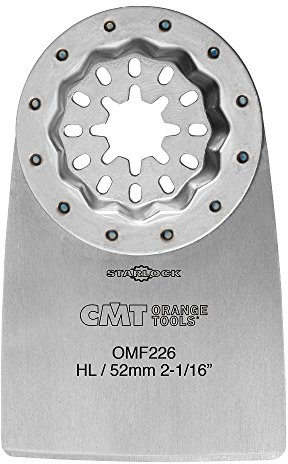 CMT Orange Tools OMF226-X1 Schaberklinge für harte Rückstände 52mm-HCS für Multifunktionsanwendungen