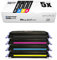 5X Müller Printware kompatibler Toner für HP Color Laserjet 1600 2600 2605 DN N DTN ersetzt Q6000A-03A 124A