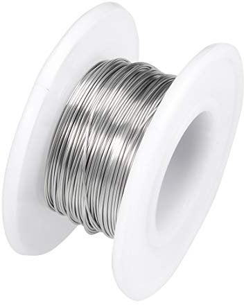 sourcing map 0.4mm 26AWG Heating Resistor Wire Wrapping Nichrome Resistance Wires for Heating Elements 33ft