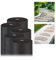 Relaxdays 5 x Unkrautvlies, 150 g/m², Pflanzenschutz, wasserdurchlässig, UV-beständig, Starkes Gartenvlies, je 50 m, schwarz