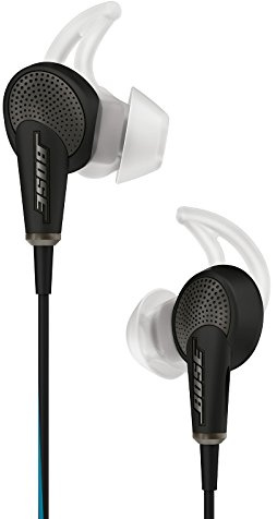 Bose QuietComfort 20 Acoustic Noise Cancelling Headphones, Compatible with Apple Devices, Black (Renewed)