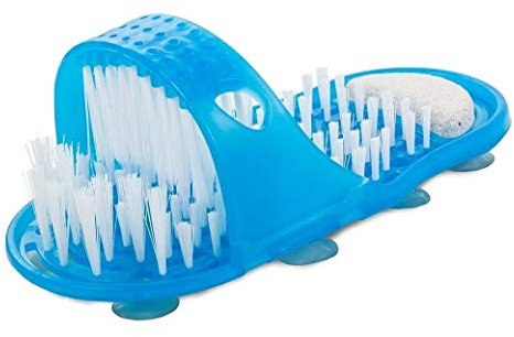 Premium Fußbürste - Reinigung & Massage für Füße - Fußpflege Bürste Waschbürste Marke HUKITECH Fußmassage Hornhautentferner Feile Massager