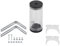 fasient Cooling Reservoir, PC Computer Liquid Water Cooling Radiator Cylinder POM + PMMA Water Reservoir Tank Kit, lLw Noise, CPU Water Cooler Reservoir System (110mm)