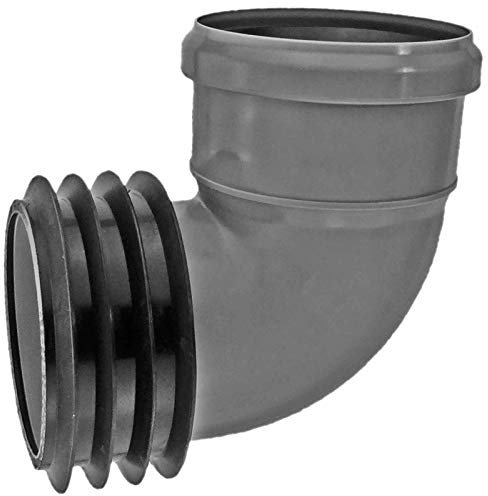 Universal Winkelsteckmuffe DN 110 x 110 Winkel 87,5 Grad aus PP Airfit Abflussleitung Abwasser