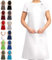 EllaTex Damen/Herren/UNISEX Schürze Kochschürze Kellnerschürze Bistroschürze Küchenschürze Grillschürze Latzschürze 100% Baumwolle, Farbe: Weiß