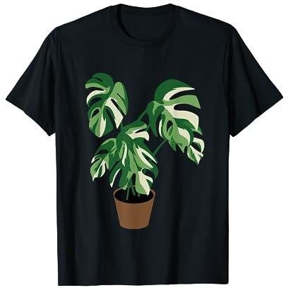 Monstera Deliciosa Variegatas seltene Pflanzen Fensterblatt T-Shirt