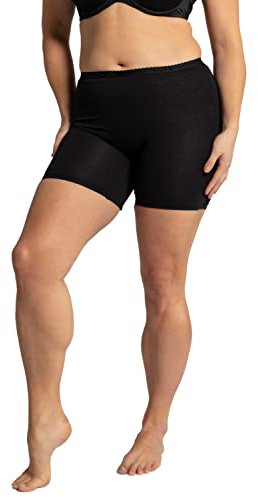 Ulla Popken Panty, Kurze Hose, Elastikbund Slips, Schwarz, 52-54 Femme