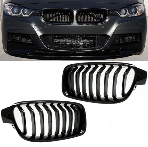 DM Autoteile Set Kühlergrill Grill Schwarz Glanz Sport-Performance passend für 3er F30 F31 bj.11-18