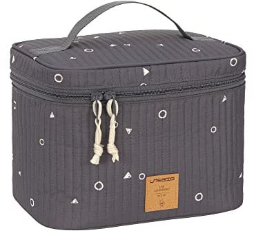 LÄSSIG Baby Wickeltisch Organizer Windel-Organizer to Go/Casual Nursery Caddy To Go Universe Anthracite