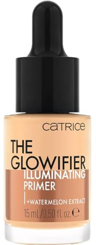 Catrice The Glowifier Illuminating Primer, Grundierung, Nr. 010 Glow Rush, nude, pflegend, strahlend, schimmernd, natürlich, vegan, ölfrei, entspricht unserem CLEAN BEAUTY Standard (15ml)