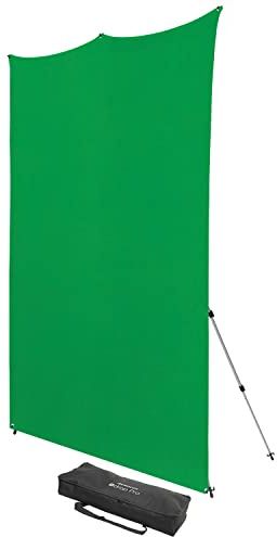 Westcott 8'x8' Chroma-Key Green Screen X-Drop Pro Wrinkle-Resistant Backdrop Kit - for Headshots, Video Interviews, and Photo Booths | For Headshots, Video Interviews, Photo Booths
