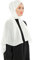 Kopftuch Damen Hijab - Chiffon Hijab Kopftuch Für Damen - Moderne Muslimisch Chiffon Hidzab Tuch Schal Kopftucher - Creme