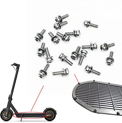 ODO LUCK 18PCS Replacement Bottom Battery Cover Screws for Ninebot Max Scooter Replace Parts Accessories for Segway Ninebot Max Electric Scooter