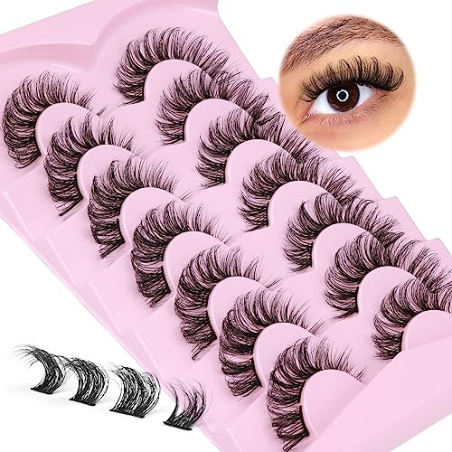 Falsche Wimpern Extensions Cluster Lashes Fake Cat Eye Lashes Künstliche Wimpern 16MM Individual DIY Lashes Natürliche Wimpern Einzel Natural Lashes