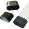 10 X Rubber Chair Leg Cap Oval Covers Furniture Table Feet Floor Protectors