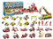 Adventskalender 2024, Feuerwehrauto Modell Bausatz für Kinder, 24PCS Autos Adventkalender für Weihnachts Countdown, Geschenkbox für Jungen und Mädchen für Kinder