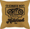 Kissen 50x50 - Statement mit Sprüchen - Ich schnarche nicht ich träume dass ich ein Motorrad bin schwarz - 50 x 50 cm - Gelb - kissenbezug spruch sprüche biker motivkissen und fuellung spruechen