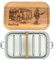 Thiger Lunchbox Feuerwehr mit Personalisierung, hochwertige Lunchbox aus Metall mit Holzdeckel und Trennwand, Feuerwehr Geschenk Feuerwehrmann (+1 Trennwand, 700 ml.)