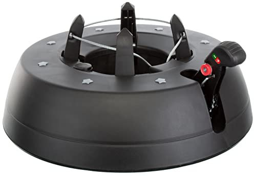 Brandsseller Christbaumständer Bis zu 3,5 m Bäume LED Füllstandsanzeige Weihnachtsbaumständer Tannenbaumständer mit Fußhebeltechnik, EIN-Seil-Technik - Anthrazit