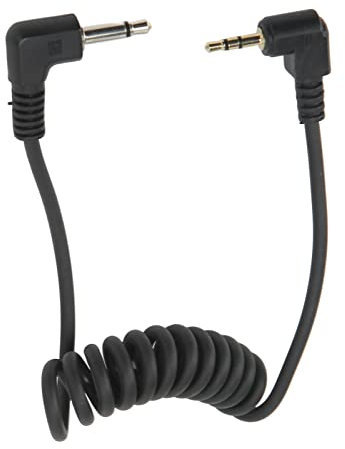 KIMISS Camera Shutter Cord with Gold Plated Joint and Elastic Flash Trigger Shutter Release Cable for Shooting 2.5mm to 3.5mm