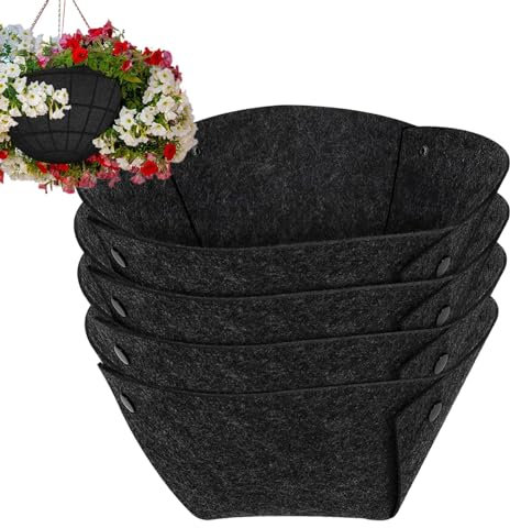 Nbhuiakl Forros de Fieltro para macetas, 4 Forros de Caja de Ventana, Forro de Fieltro para Pared de Tela, Forro de Repuesto de Tela para Maceta, Forro para Maceta, Valla de jardín, cestas de